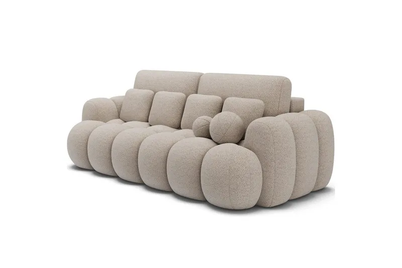Sofa Eltap Cotonn 256x105x119 cm - Royal 18, Beige - Møbler - Sofaer - Sovesofaer - 3 seters sovesofa