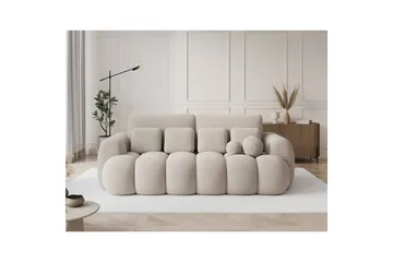 Sofa Eltap Cotonn 256x105x119 cm - Royal 18, Beige - Møbler - Sofaer - Sovesofaer - 3 seters sovesofa
