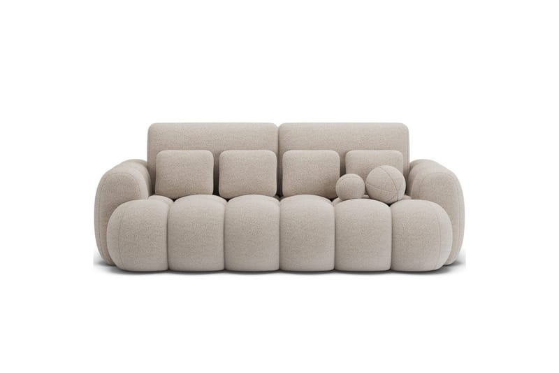 Sofa Eltap Cotonn 256x105x119 cm - Royal 18, Beige - Møbler - Sofaer - Sovesofaer - 3 seters sovesofa