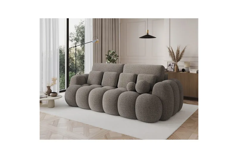Sofa Eltap Cotonn 256x105x119 cm - Royal 20, Beige - Møbler - Sofaer - Sovesofaer - 3 seters sovesofa