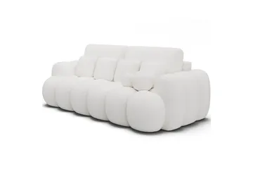 Sofa Eltap Cotonn 256x105x119 cm - Paolli 01, Hvit - Møbler - Sofaer - Sovesofaer - 3 seters sovesofa