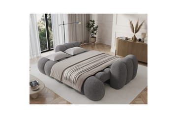 Sofa Eltap Cotonn 256x105x119 cm - Paolli 04, Grå - Møbler - Sofaer - Sovesofaer - 3 seters sovesofa