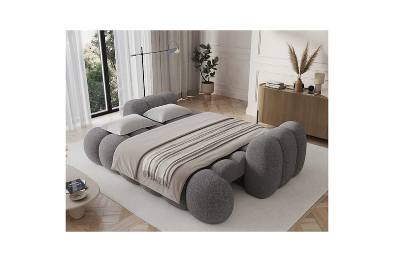 Sofa Eltap Cotonn 256x105x119 cm - Paolli 04, Grå - Møbler - Sofaer - Sovesofaer - 3 seters sovesofa
