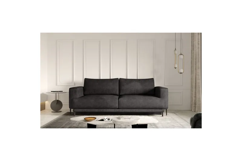Sofa Eltap Dalia 248x84x95 cm, Leve 6, Mørk Grå
