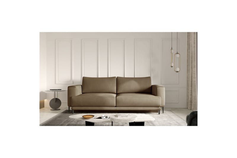 Sofa Eltap Dalia 248x84x95 cm - Nube 20, Beige - Møbler - Sofaer - Sovesofaer - 3 seters sovesofa