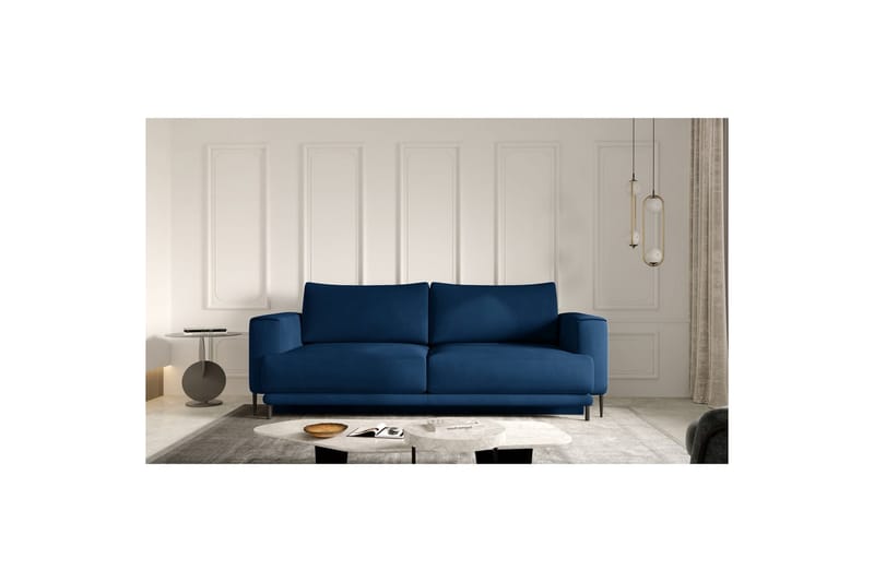 Sofa Eltap Dalia 248x84x95 cm - Nube 40, Blå - Møbler - Sofaer - Sovesofaer - 3 seters sovesofa