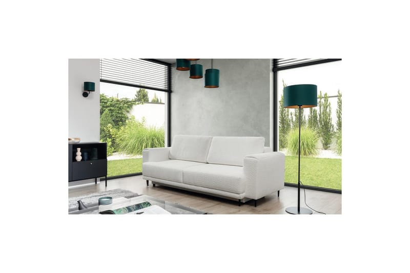 Sofa Eltap Dalia 248x84x95 cm - Royal 01, Hvit - Møbler - Sofaer - Sovesofaer - 3 seters sovesofa