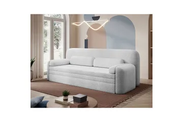 Sofa Eltap Elioss 236x89x87 cm - Royal 01, Hvit - Møbler - Sofaer - Sovesofaer - 3 seters sovesofa