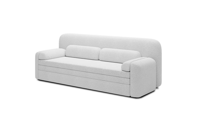 Sofa Eltap Elioss 236x89x87 cm - Royal 01, Hvit - Møbler - Sofaer - Sovesofaer - 3 seters sovesofa