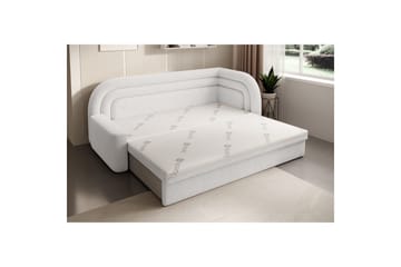 Sofa Eltap Fabillo 223x86x80 cm - Royal 01, Hvit, Høyre - Møbler - Sofaer - Sovesofaer - 3 seters sovesofa