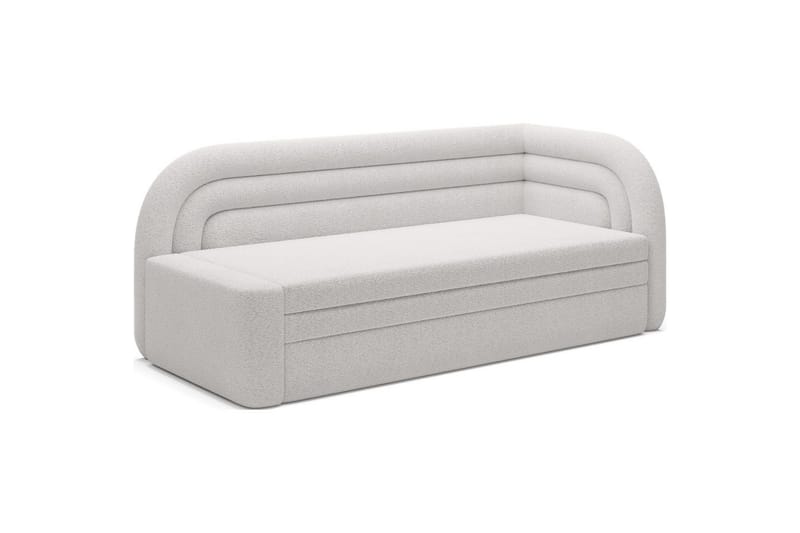 Sofa Eltap Fabillo 223x86x80 cm - Royal 01, Hvit, Høyre - Møbler - Sofaer - Sovesofaer - 3 seters sovesofa