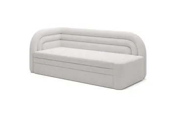 Sofa Eltap Fabillo 223x86x80 cm - Royal 01, Hvit, Venstre - Møbler - Sofaer - Sovesofaer - 3 seters sovesofa