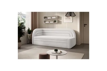Sofa Eltap Fabillo 223x86x80 cm - Royal 01, Hvit, Venstre - Møbler - Sofaer - Sovesofaer - 3 seters sovesofa