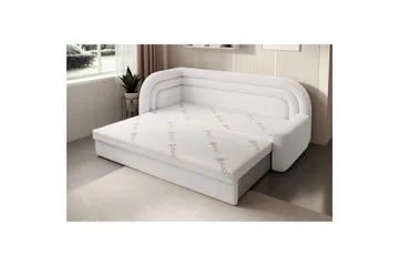 Sofa Eltap Fabillo 223x86x80 cm - Royal 01, Hvit, Venstre - Møbler - Sofaer - Sovesofaer - 3 seters sovesofa