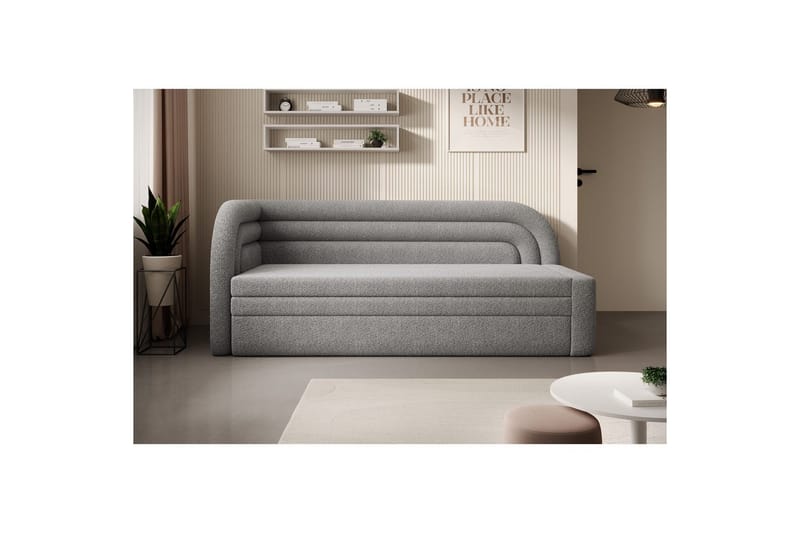 Sofa Eltap Fabillo 223x86x80 cm - Royal 04, Lys grå, Venstre - Møbler - Sofaer - Sovesofaer - 3 seters sovesofa