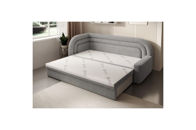 Sofa Eltap Fabillo 223x86x80 cm - Royal 04, Lys grå, Venstre - Møbler - Sofaer - Sovesofaer - 3 seters sovesofa