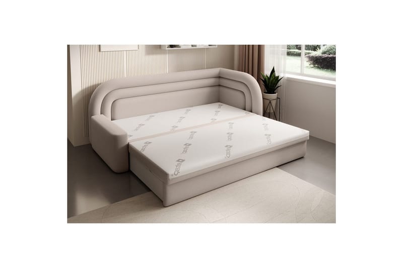 Sofa Eltap Fabillo 223x86x80 cm - Sola 18, Grå, Høyre - Møbler - Sofaer - Sovesofaer - 4 seters sovesofa