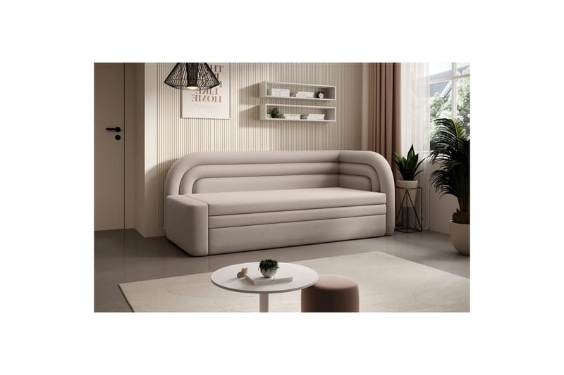 Sofa Eltap Fabillo 223x86x80 cm - Sola 18, Grå, Høyre - Møbler - Sofaer - Sovesofaer - 4 seters sovesofa