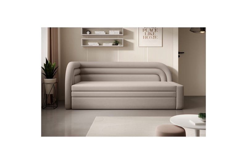 Sofa Eltap Fabillo 223x86x80 cm - Sola 18, Grå, Venstre - Møbler - Sofaer - Sovesofaer - 4 seters sovesofa