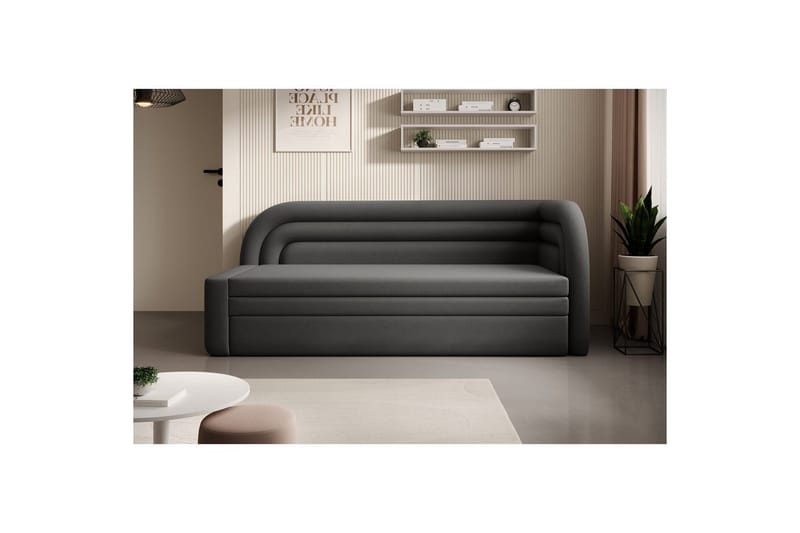 Sofa Eltap Fabillo 223x86x80 cm - Sola 6, Grå, Høyre - Møbler - Sofaer - Sovesofaer - 3 seters sovesofa