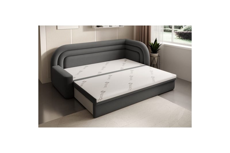 Sofa Eltap Fabillo 223x86x80 cm - Sola 6, Grå, Høyre - Møbler - Sofaer - Sovesofaer - 3 seters sovesofa