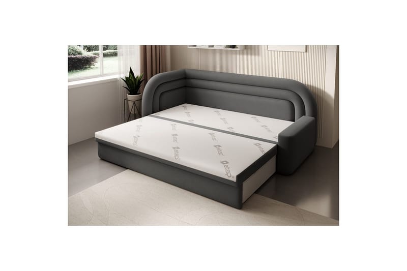 Sofa Eltap Fabillo 223x86x80 cm - Sola 6, Grå, Venstre - Møbler - Sofaer - Sovesofaer - 3 seters sovesofa