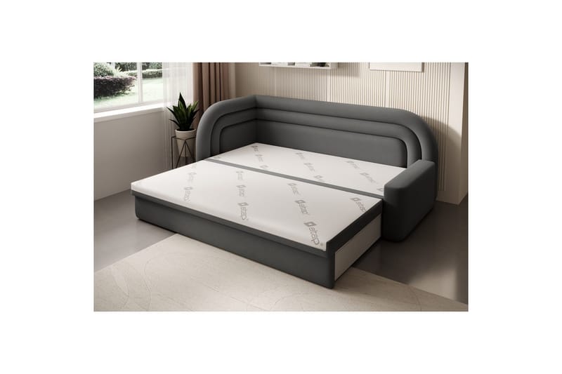 Sofa Eltap Fabillo 223x86x80 cm - Sola 6, Grå, Venstre - Møbler - Sofaer - Sovesofaer - 3 seters sovesofa