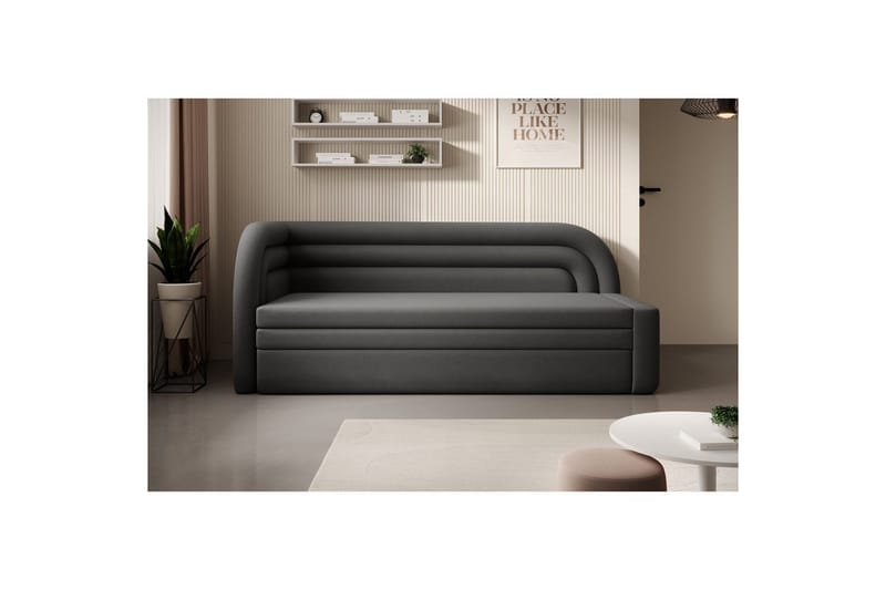 Sofa Eltap Fabillo 223x86x80 cm - Sola 6, Grå, Venstre - Møbler - Sofaer - Sovesofaer - 3 seters sovesofa