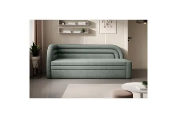 Sofa Eltap Fabillo 223x86x80 cm - Touch 100, Grønn, Venstre - Møbler - Sofaer - Sovesofaer - 4 seters sovesofa