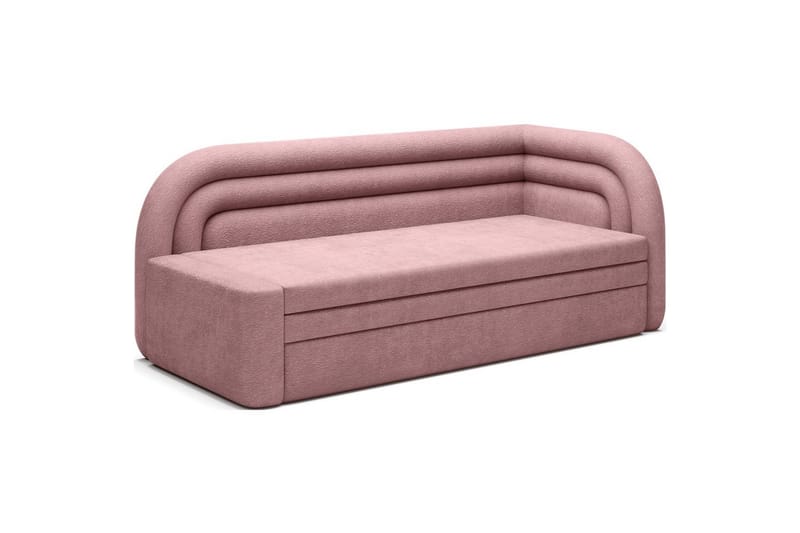 Sofa Eltap Fabillo 223x86x80 cm - Touch 24, rosa, Høyre - Møbler - Sofaer - Sovesofaer - 4 seters sovesofa