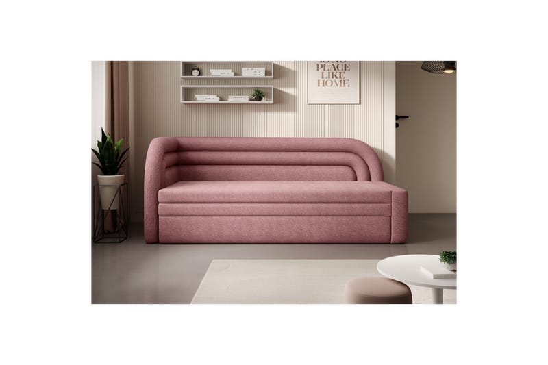 Sofa Eltap Fabillo 223x86x80 cm - Touch 24, rosa, Venstre - Møbler - Sofaer - Sovesofaer - 4 seters sovesofa
