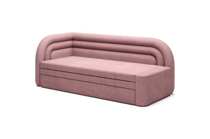 Sofa Eltap Fabillo 223x86x80 cm - Touch 24, rosa, Venstre - Møbler - Sofaer - Sovesofaer - 4 seters sovesofa