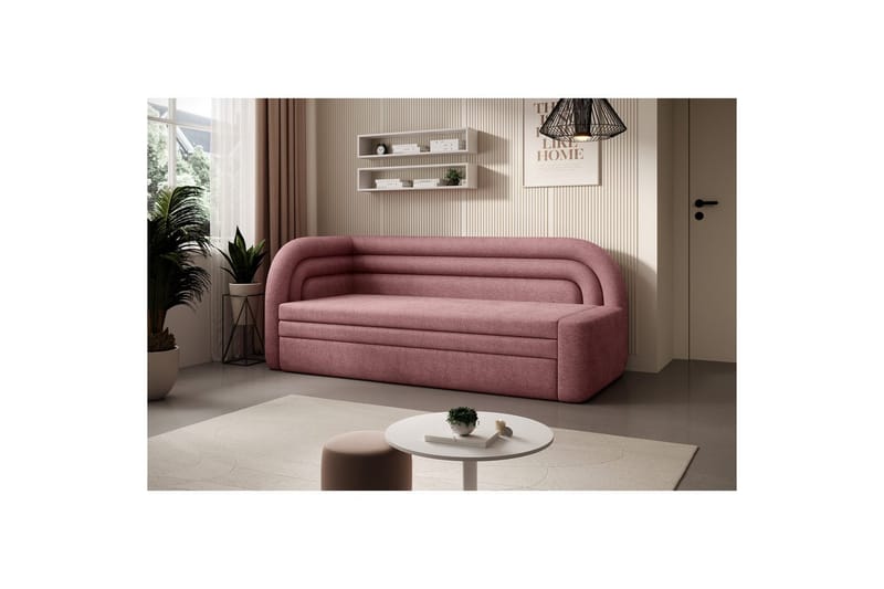 Sofa Eltap Fabillo 223x86x80 cm - Touch 24, rosa, Venstre - Møbler - Sofaer - Sovesofaer - 4 seters sovesofa