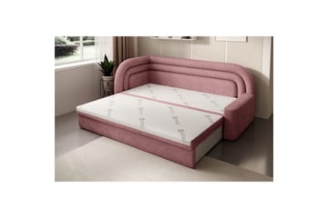 Sofa Eltap Fabillo 223x86x80 cm - Touch 24, rosa, Venstre - Møbler - Sofaer - Sovesofaer - 4 seters sovesofa