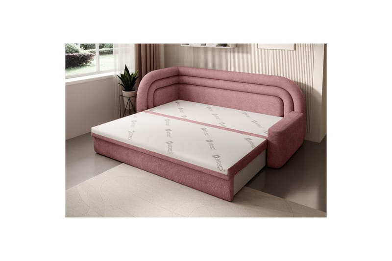 Sofa Eltap Fabillo 223x86x80 cm - Touch 24, rosa, Venstre - Møbler - Sofaer - Sovesofaer - 4 seters sovesofa