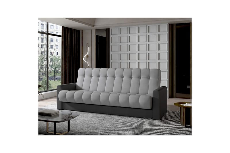 Sofa Eltap Garett 212x85x90 cm - Monolith 85, Monolith 97, Grå, Mørk grå - Møbler - Sofaer - Sovesofaer - 3 seters sovesofa