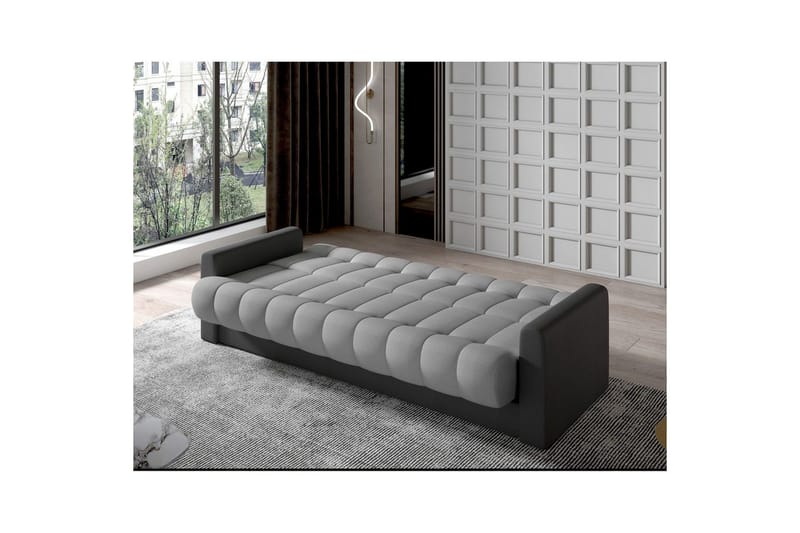 Sofa Eltap Garett 212x85x90 cm - Monolith 85, Monolith 97, Grå, Mørk grå - Møbler - Sofaer - Sovesofaer - 3 seters sovesofa