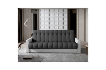 Sofa Eltap Garett 212x85x90 cm - Sawana 05, Soft 17, Grå, Hvit - Møbler - Sofaer - Sovesofaer - 3 seters sovesofa