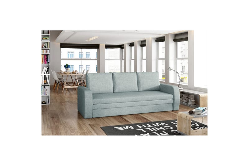 Sofa Eltap Inversa 220x83x89 cm - Trekk 70, Blå - Møbler - Sofaer - Sovesofaer - 3 seters sovesofa