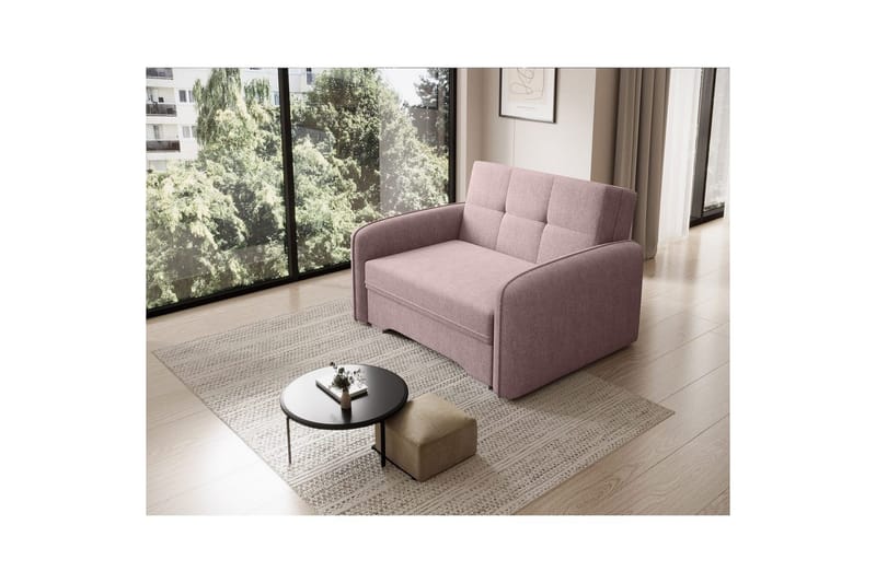 Sofa Eltap Laine 102x109x84 cm - Poco 101, Rosa - Møbler - Sofaer - Sovesofaer - 2 seters sovesofa