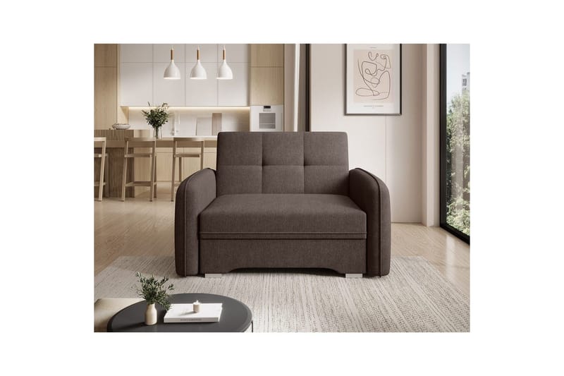 Sofa Eltap Laine 102x109x84 cm - Poco 22, Brun - Møbler - Sofaer - Sovesofaer - 2 seters sovesofa