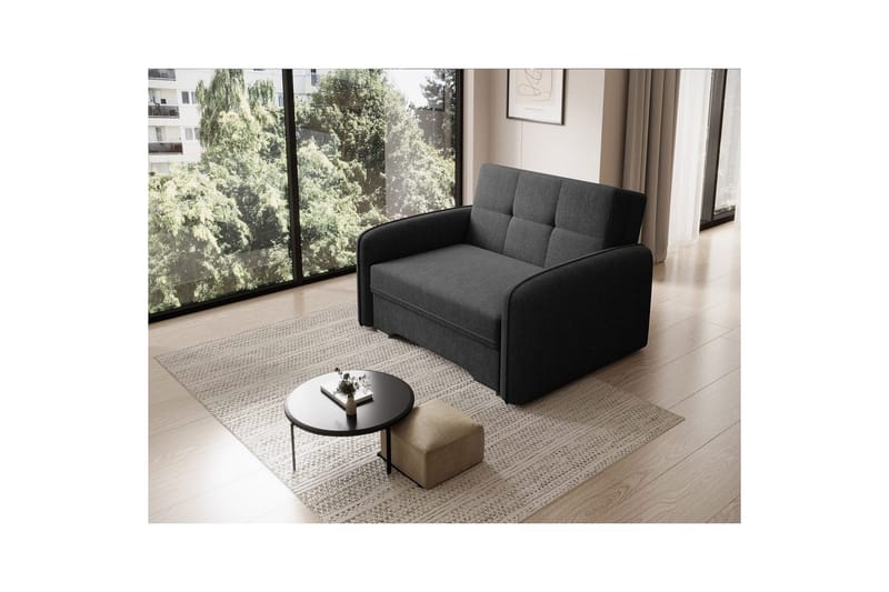 Sofa Eltap Laine 102x109x84 cm - Poco 10, Svart - Møbler - Sofaer - Sovesofaer - 2 seters sovesofa