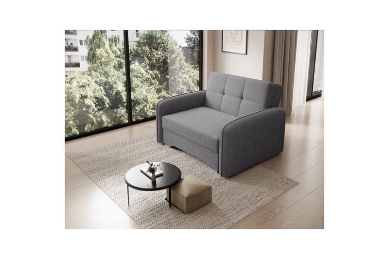 Sofa Eltap Laine 102x109x84 cm - Poco 4, Grå - Møbler - Sofaer - Sovesofaer - 2 seters sovesofa