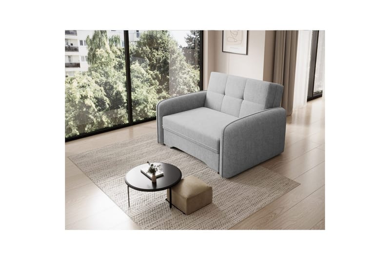 Sofa Eltap Laine 102x109x84 cm - Poco 3, Lys grå - Møbler - Sofaer - Sovesofaer - 2 seters sovesofa