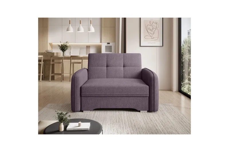 Sofa Eltap Laine 102x109x84 cm - Poco 41, Lilla - Møbler - Sofaer - Sovesofaer - 2 seters sovesofa