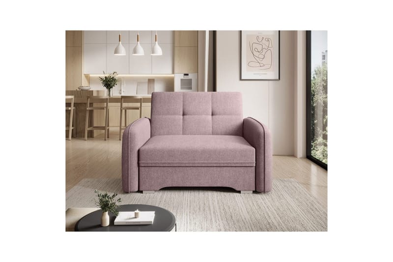 Sofa Eltap Laine 102x109x84 cm - Poco 101, Rosa - Møbler - Sofaer - Sovesofaer - 2 seters sovesofa