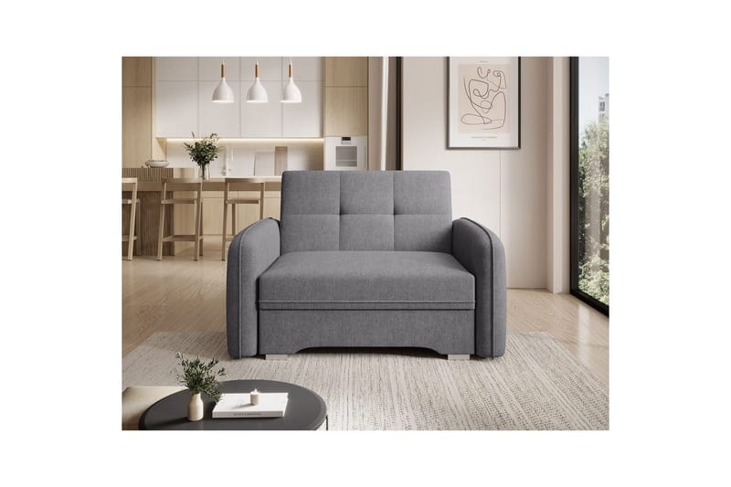 Sofa Eltap Laine 102x109x84 cm - Poco 4, Grå - Møbler - Sofaer - Sovesofaer - 2 seters sovesofa