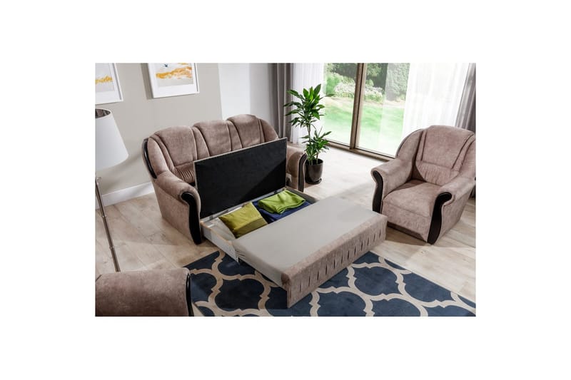 Sofa Eltap Lord 180x85x105 cm - Dora 22, Brun - Møbler - Sofaer - Sovesofaer - 2 seters sovesofa