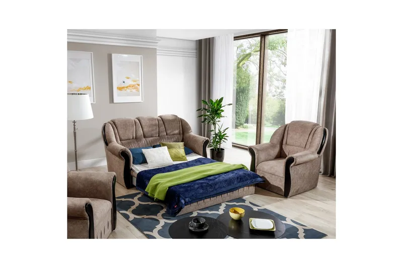 Sofa Eltap Lord 180x85x105 cm - Dora 22, Brun - Møbler - Sofaer - Sovesofaer - 2 seters sovesofa