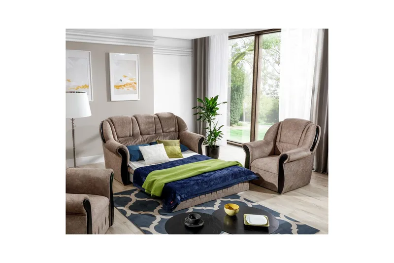 Sofa Eltap Lord 180x85x105 cm - Dora 22, Brun - Møbler - Sofaer - Sovesofaer - 2 seters sovesofa